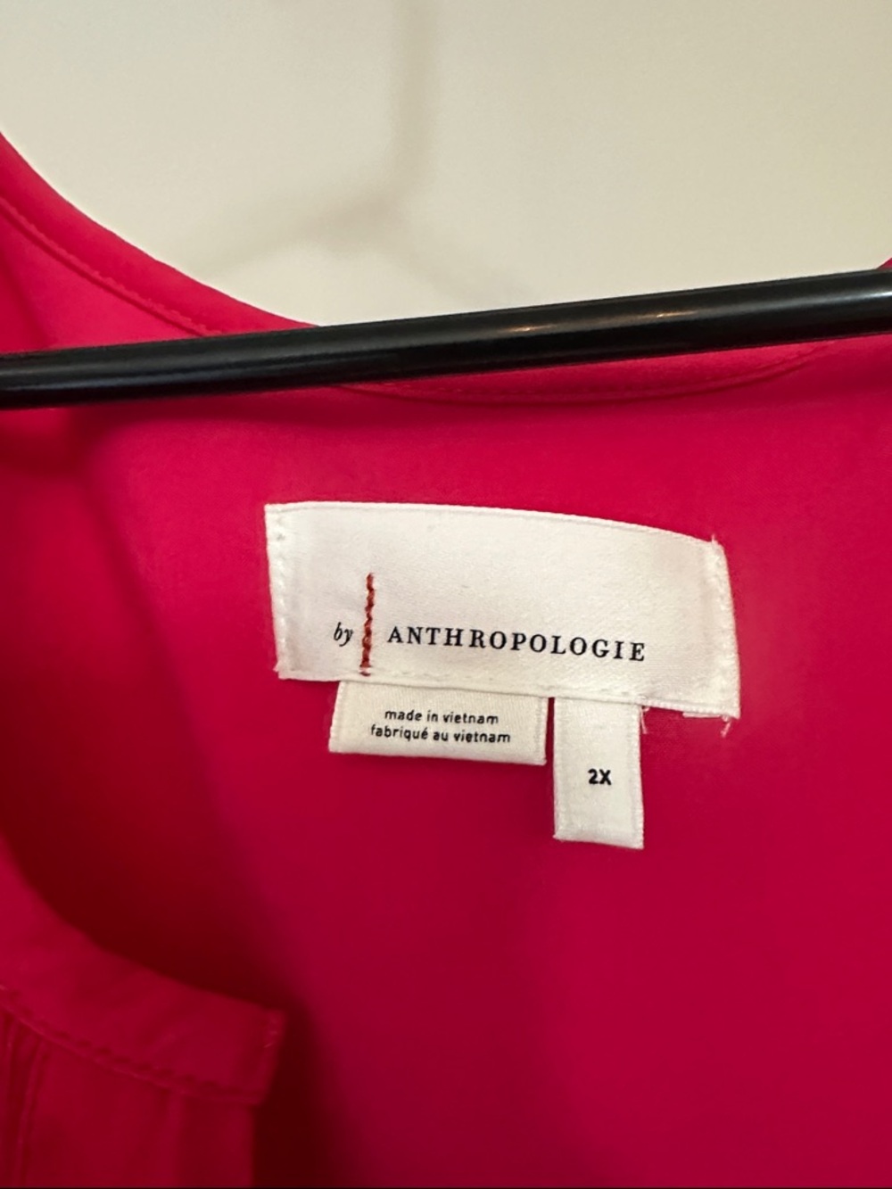 Anthropologie Sommerset Hot Pink V-Neck Maxi Dress - Picture 3 of 4